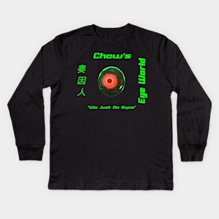 Chew's Eye World Kids Long Sleeve T-Shirt